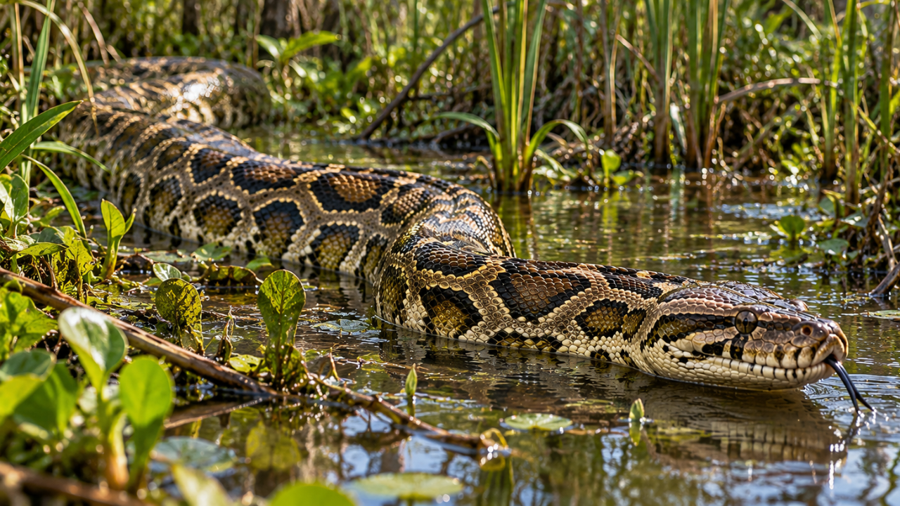 Burmese pythons in Florida found carrying novel RNA viruses