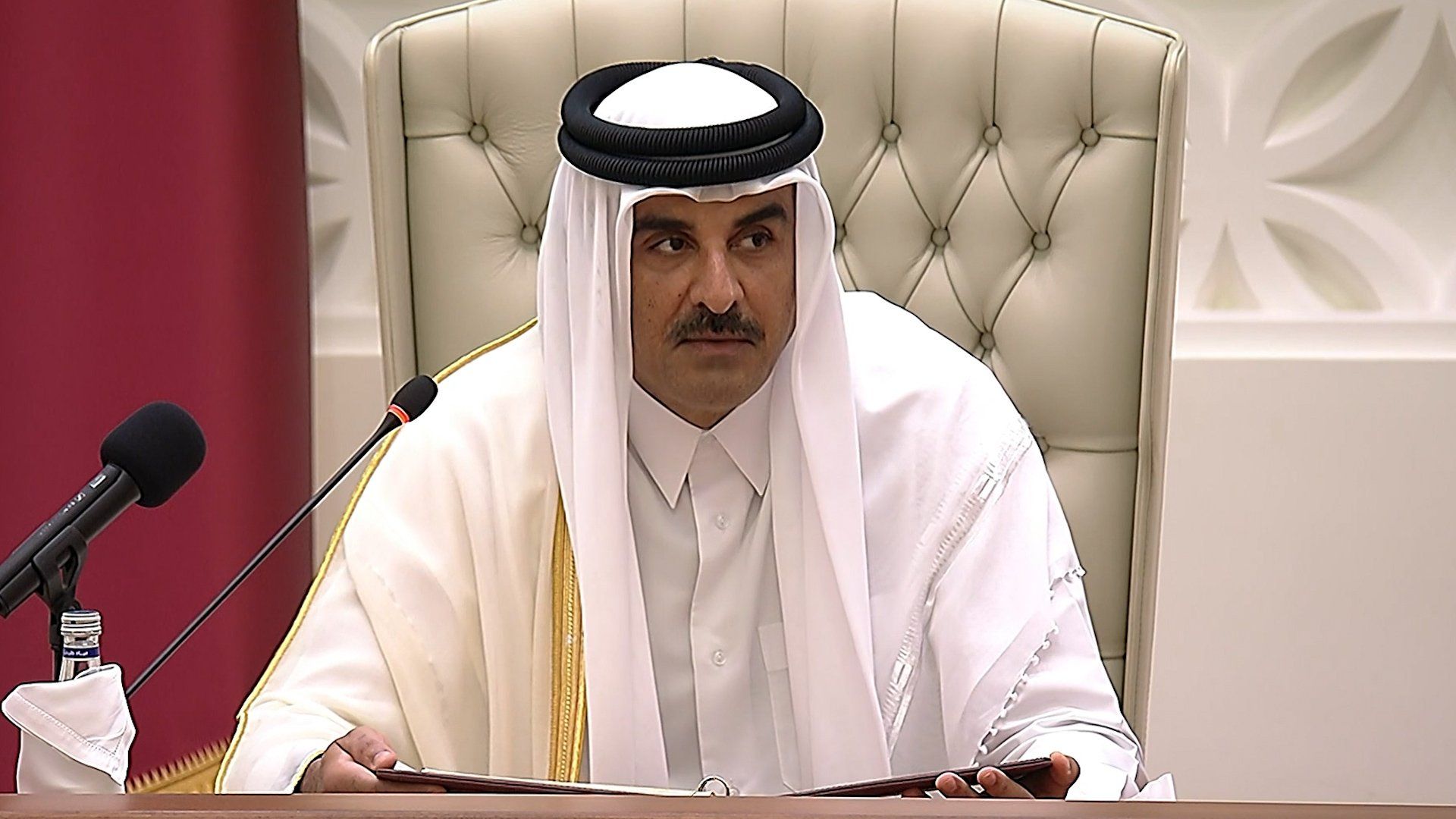 Qatar's emir reaffirms Palestinian cause as top foreign policy priority