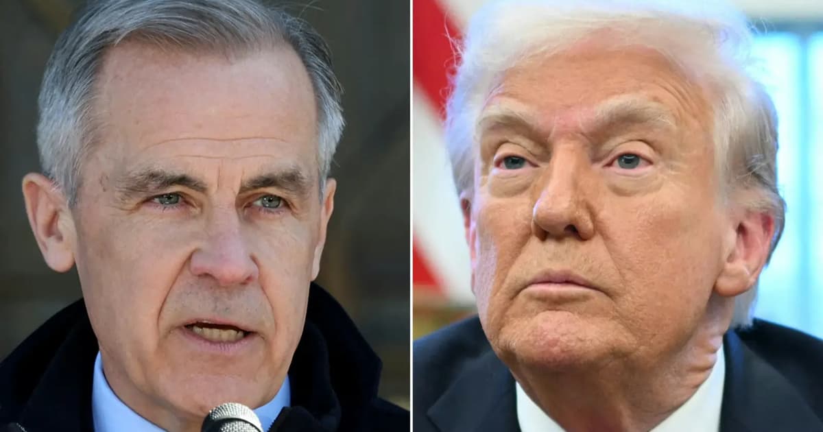 Trump, Carney meet as US threatens steep tariffs on Canada