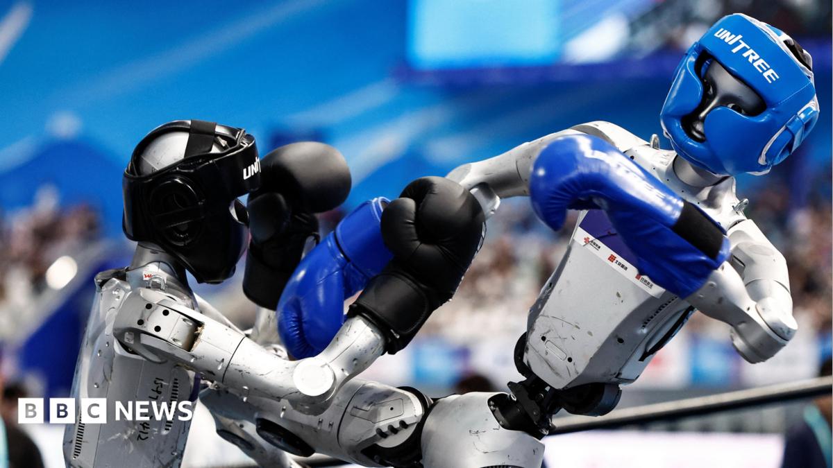 Humanoid robots showcase athletic prowess at Beijing games
