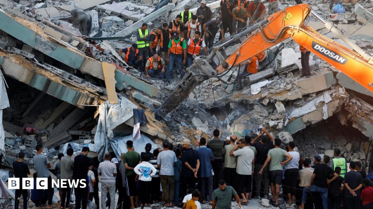 Building collapse in Gaza City kills at least 12, dozens feared trapped