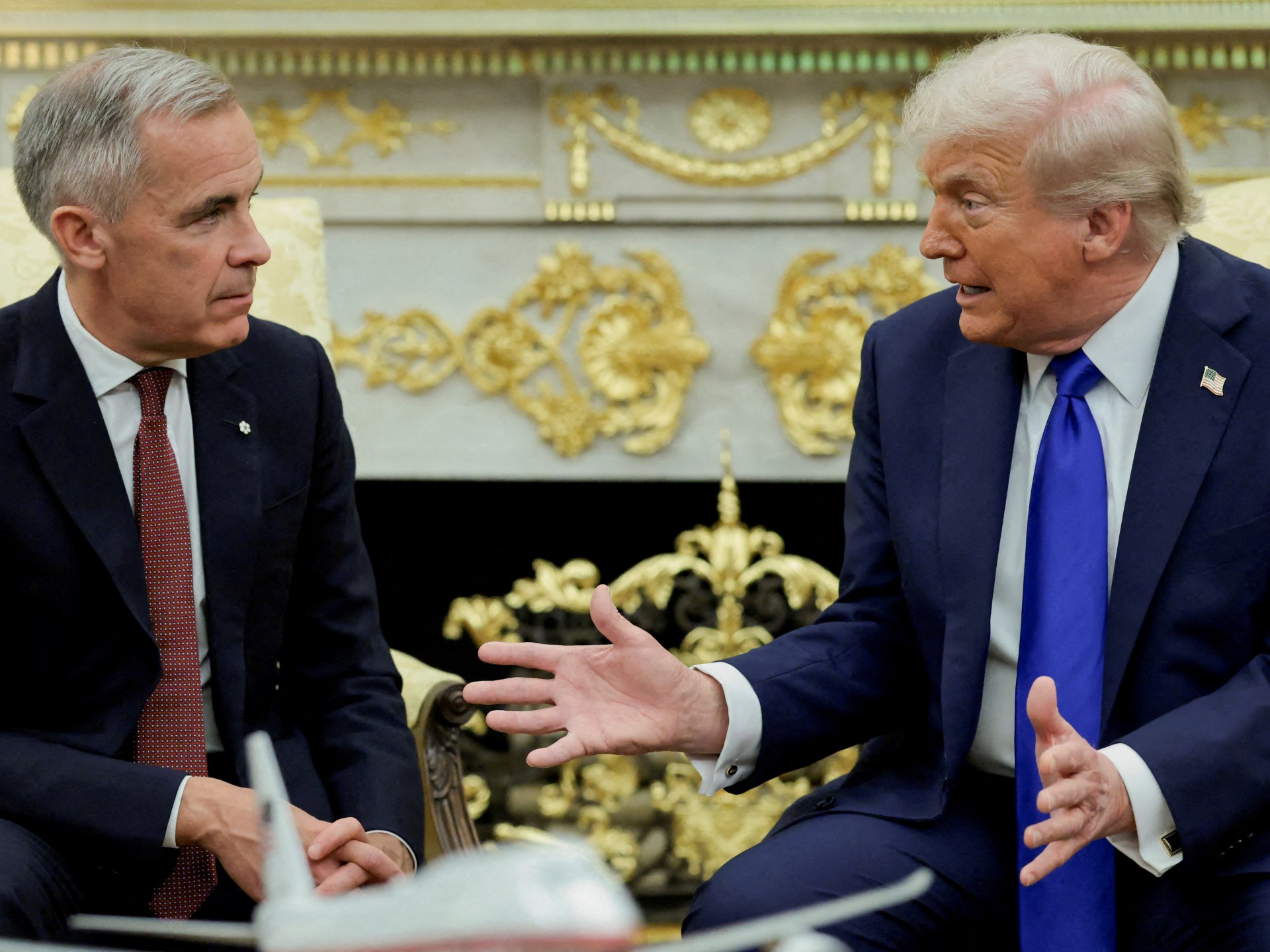 Trump, Carney hold talks as major US tariff plan looms