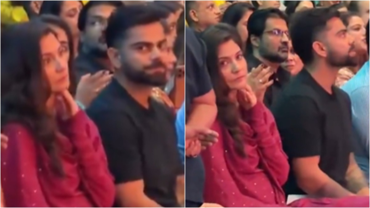 Anushka Sharma, Virat Kohli attend Krishna Das kirtan performance in Mumbai