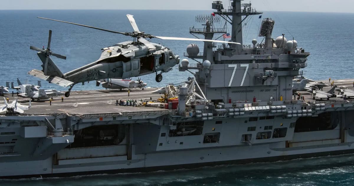US Navy carrier George H.W. Bush docks in Thailand after Gulf deployment