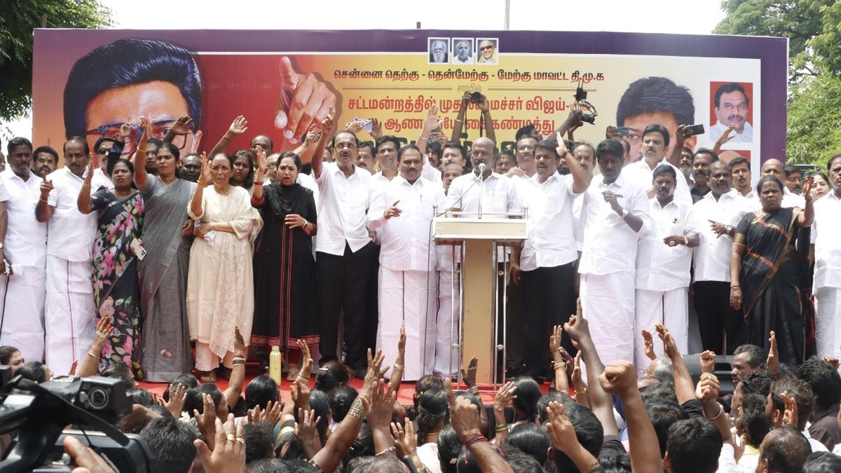 DMK launches statewide protests over actor Vijay's remarks against Stalin