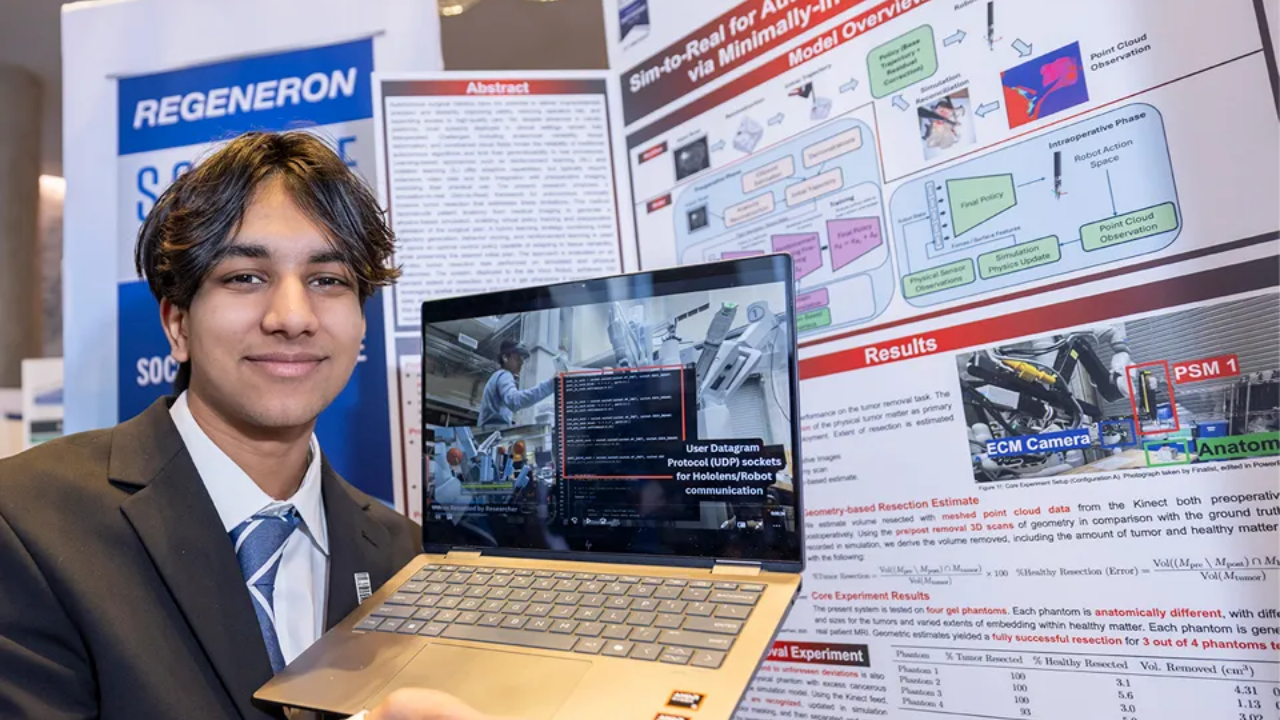 Teen developer programs surgical robot to autonomously remove tumours