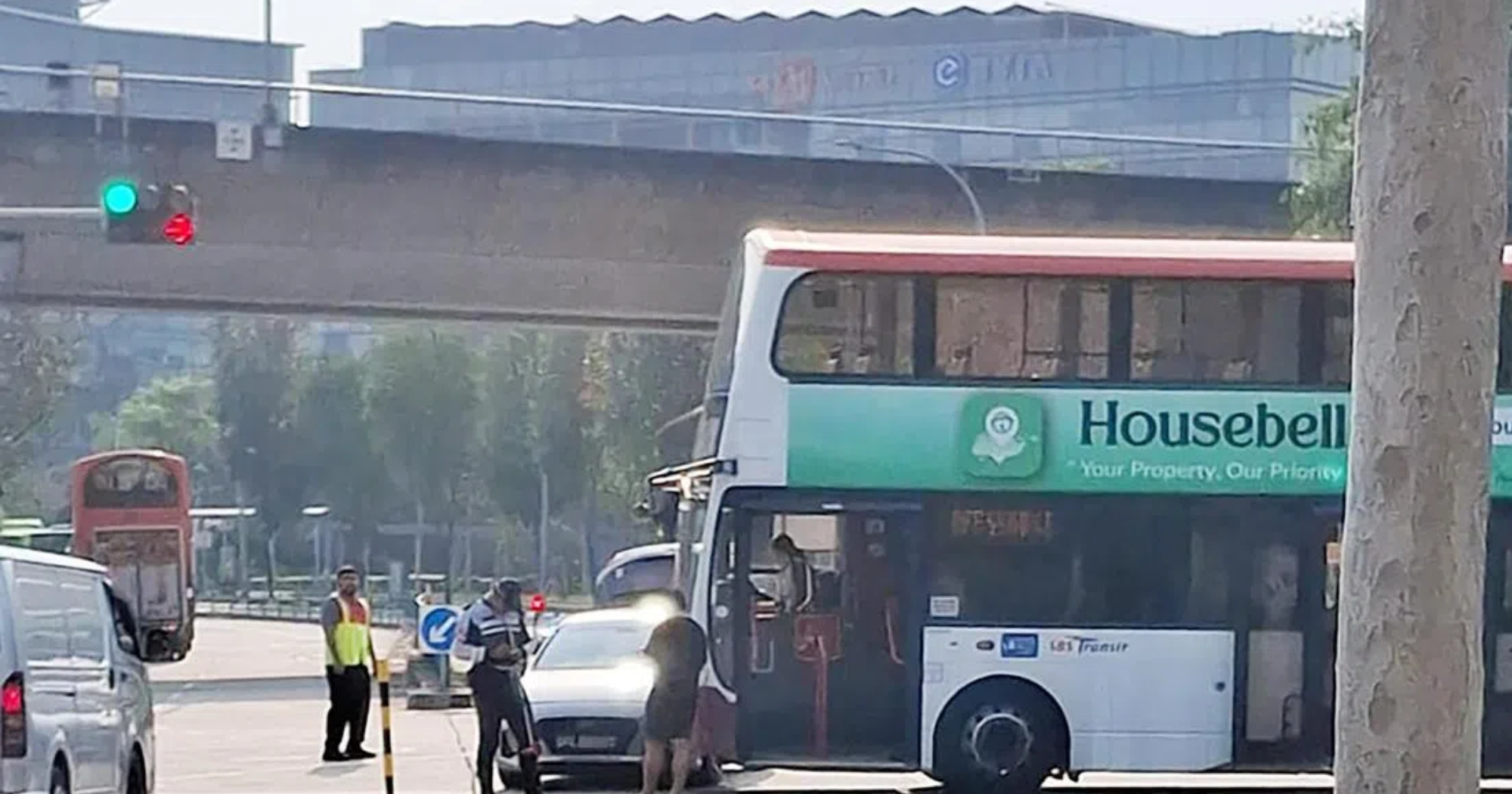 Six-year-old injured in Tampines bus-car collision
