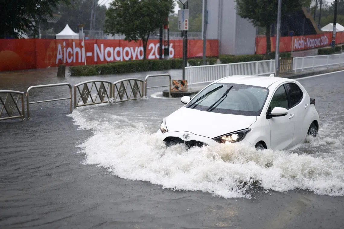 Heavy downpours disrupt Asian Games preparations in Japan