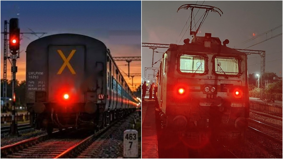 Red tail lights on trains serve critical safety function, Railways tightens rules