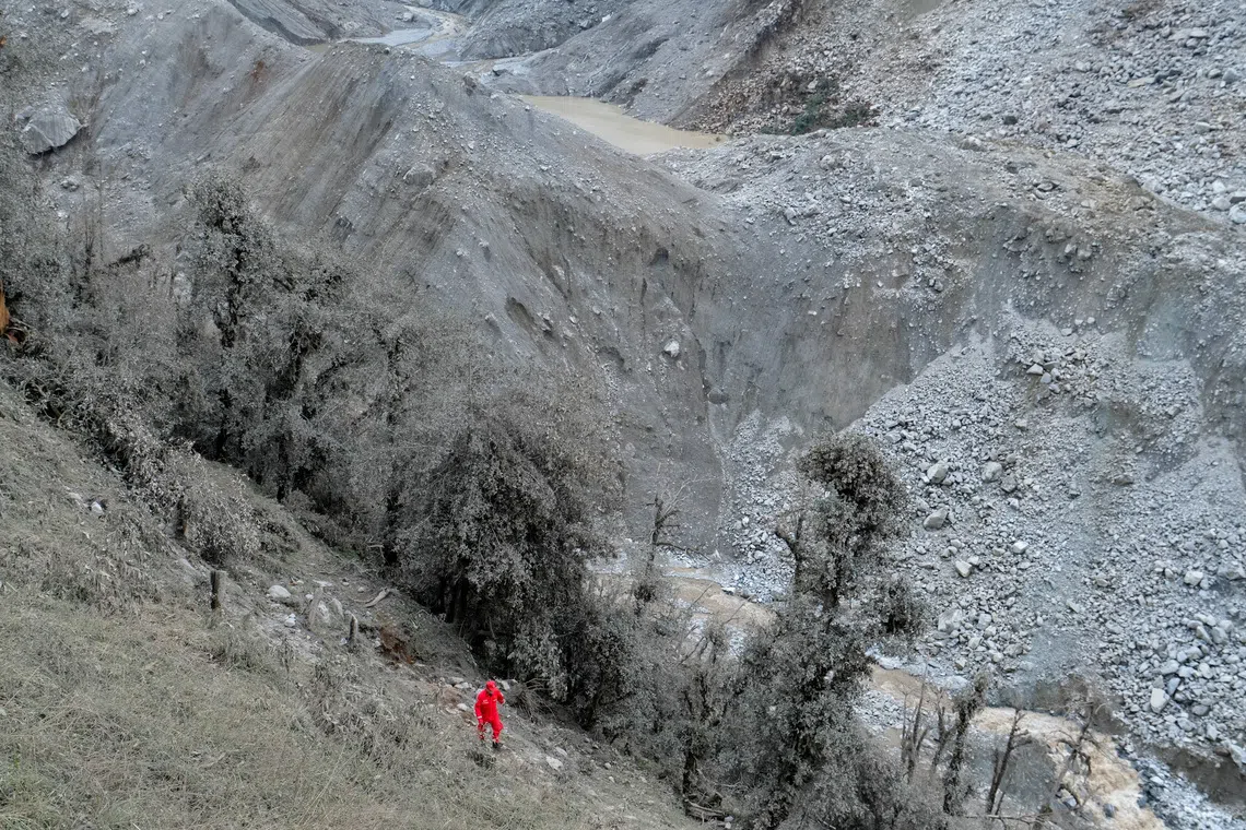 New lake formation prompts evacuation in Tibet mudslide zone