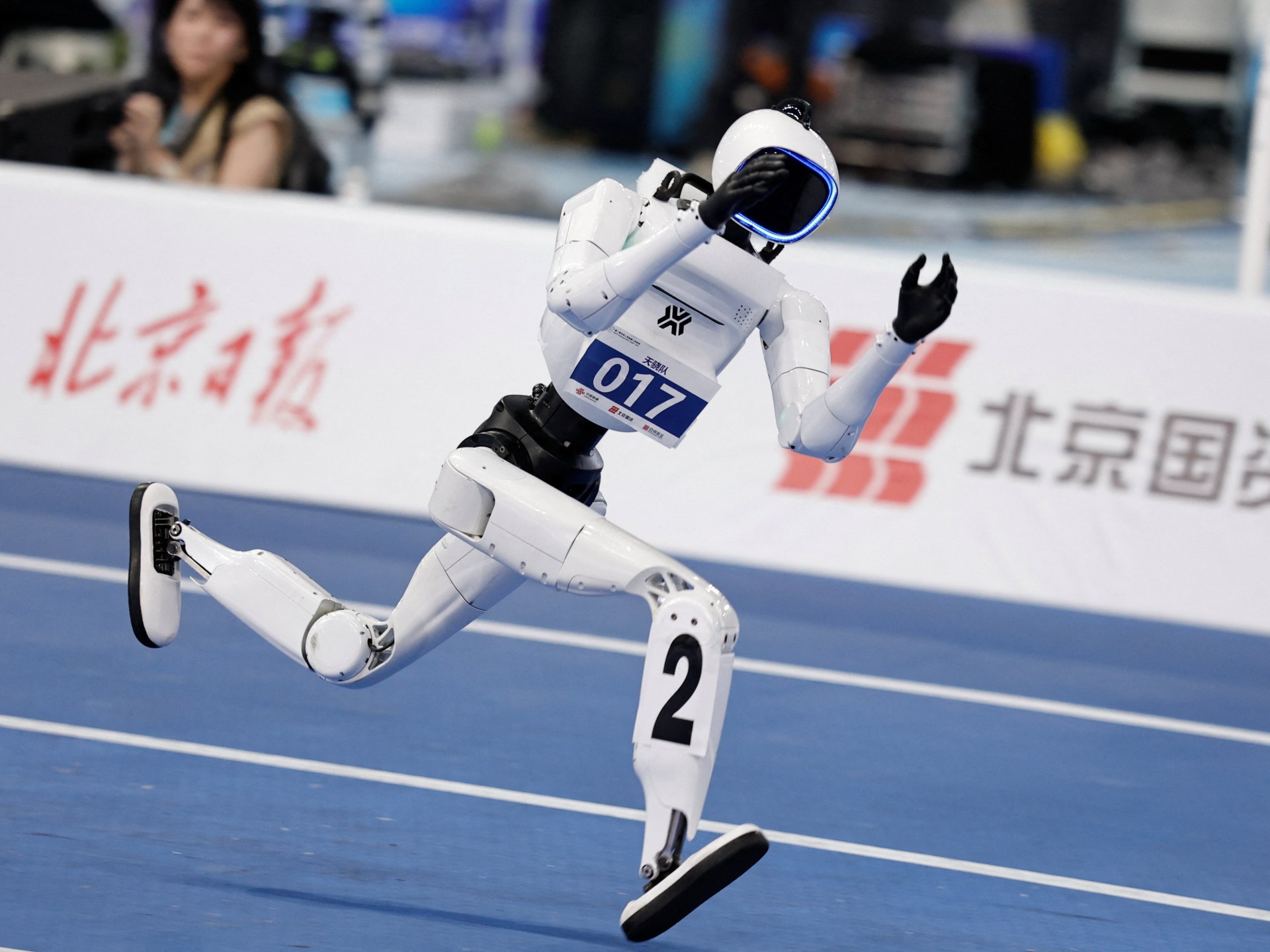 Chinese robot shatters human 100-metre sprint record in Beijing