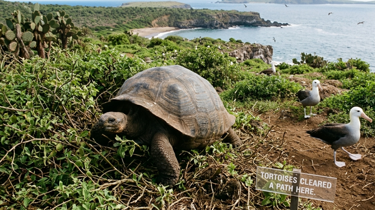 Galapagos Giant Tortoise Population Recovers from Brink of Extinction