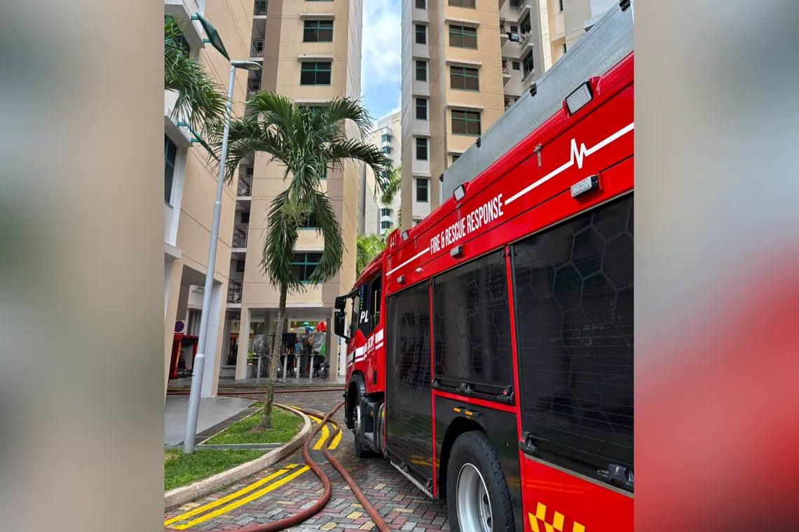 Three hospitalised after bedroom fire in Bukit Panjang HDB block