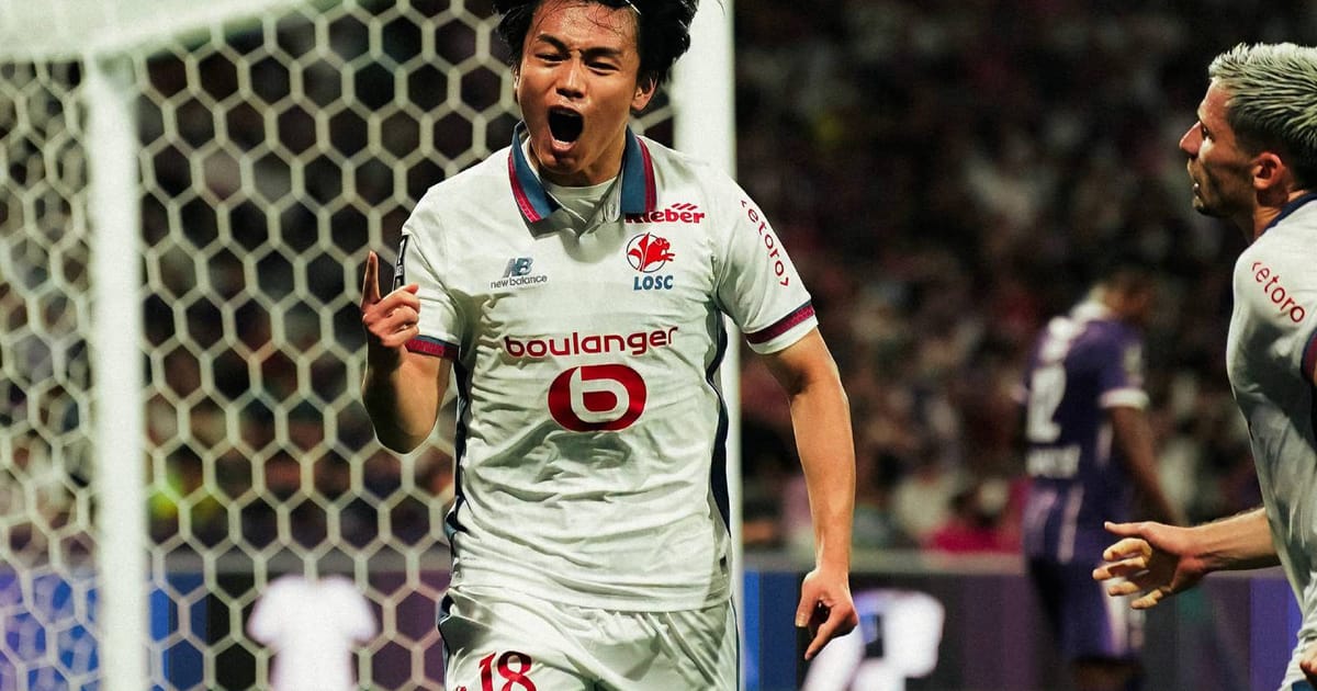 Ueda Hajar Gol Penuh Pertama untuk Lille di Perjalanan Toulouse
