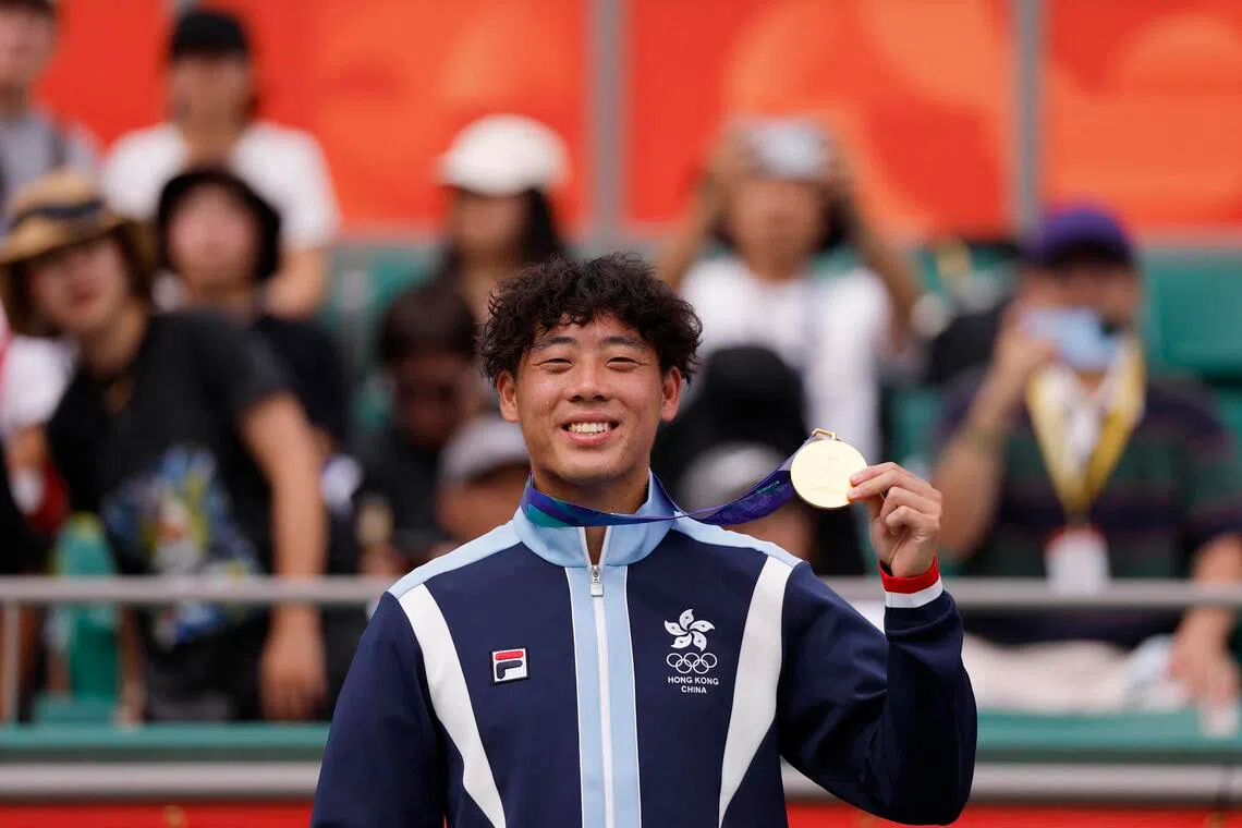 Hong Kong's Wong claims historic Asian Games tennis gold medal