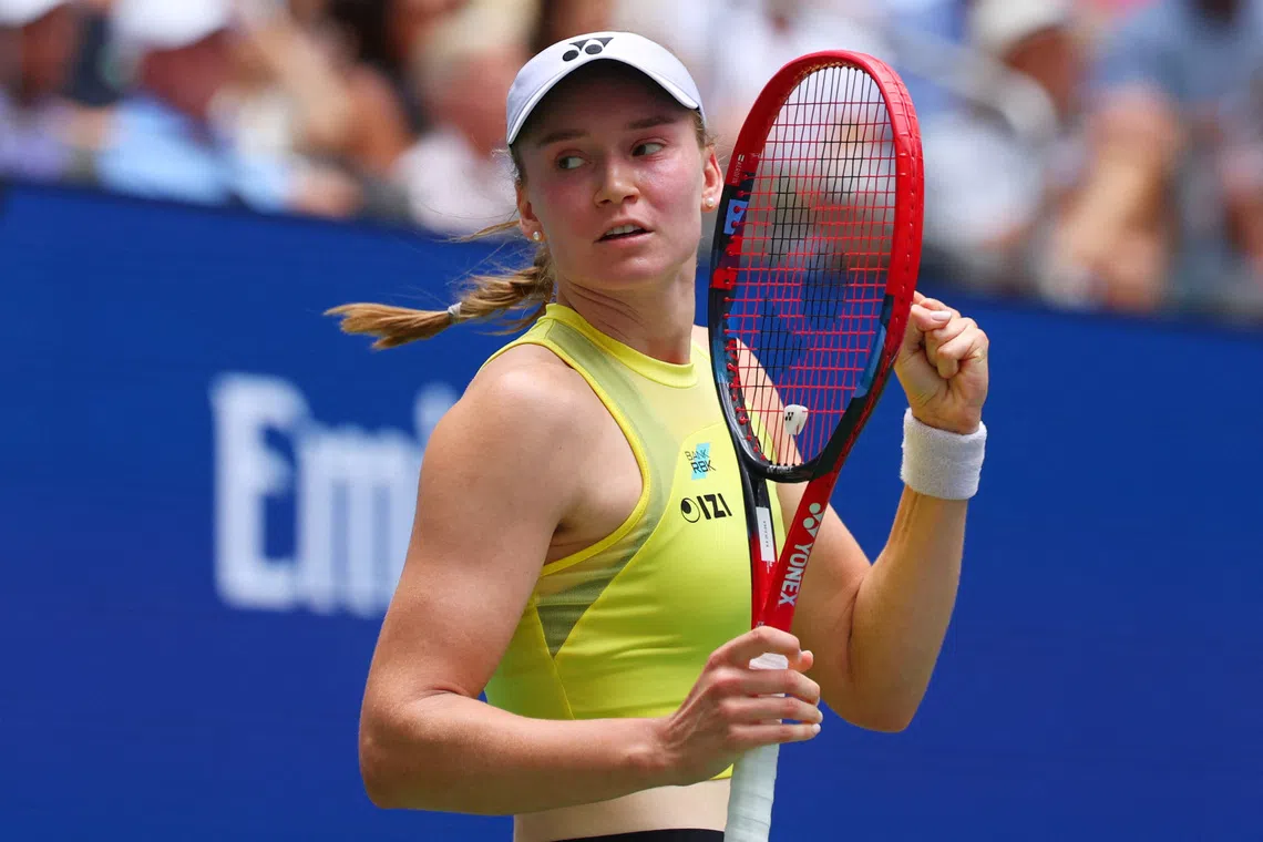 Rybakina reaches US Open semis, becomes Kazakhstan's world number one