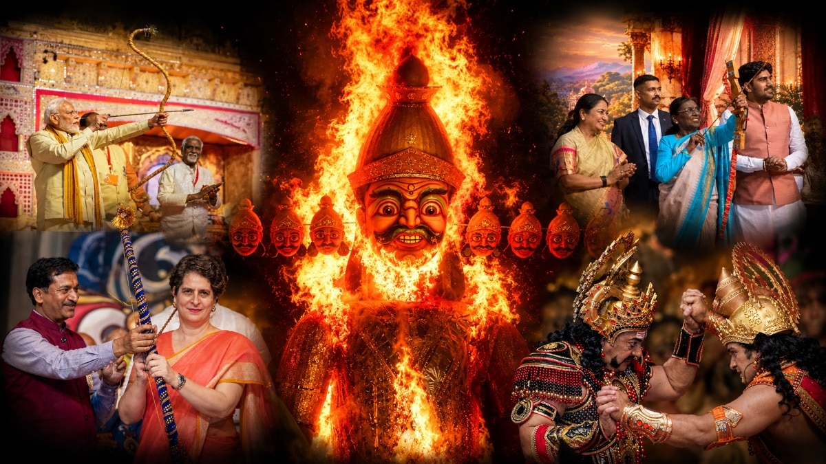 Dussehra celebrations light up India with grand Ravana effigies across nation