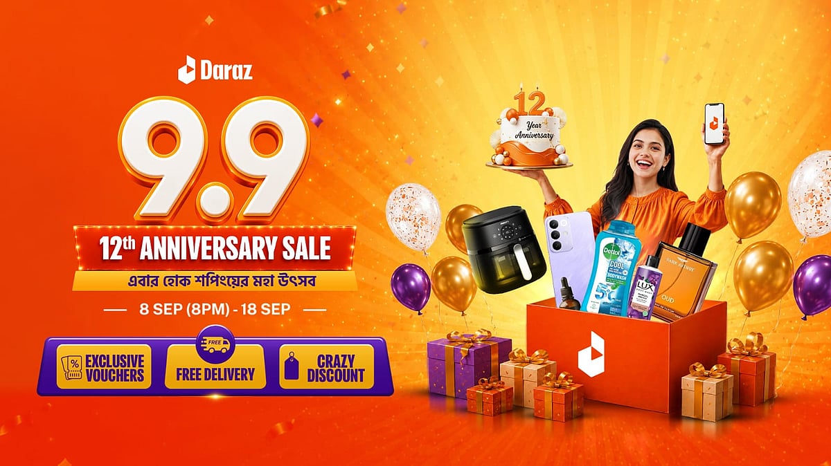 Daraz marks 12 years in Bangladesh with 9.9 anniversary sale