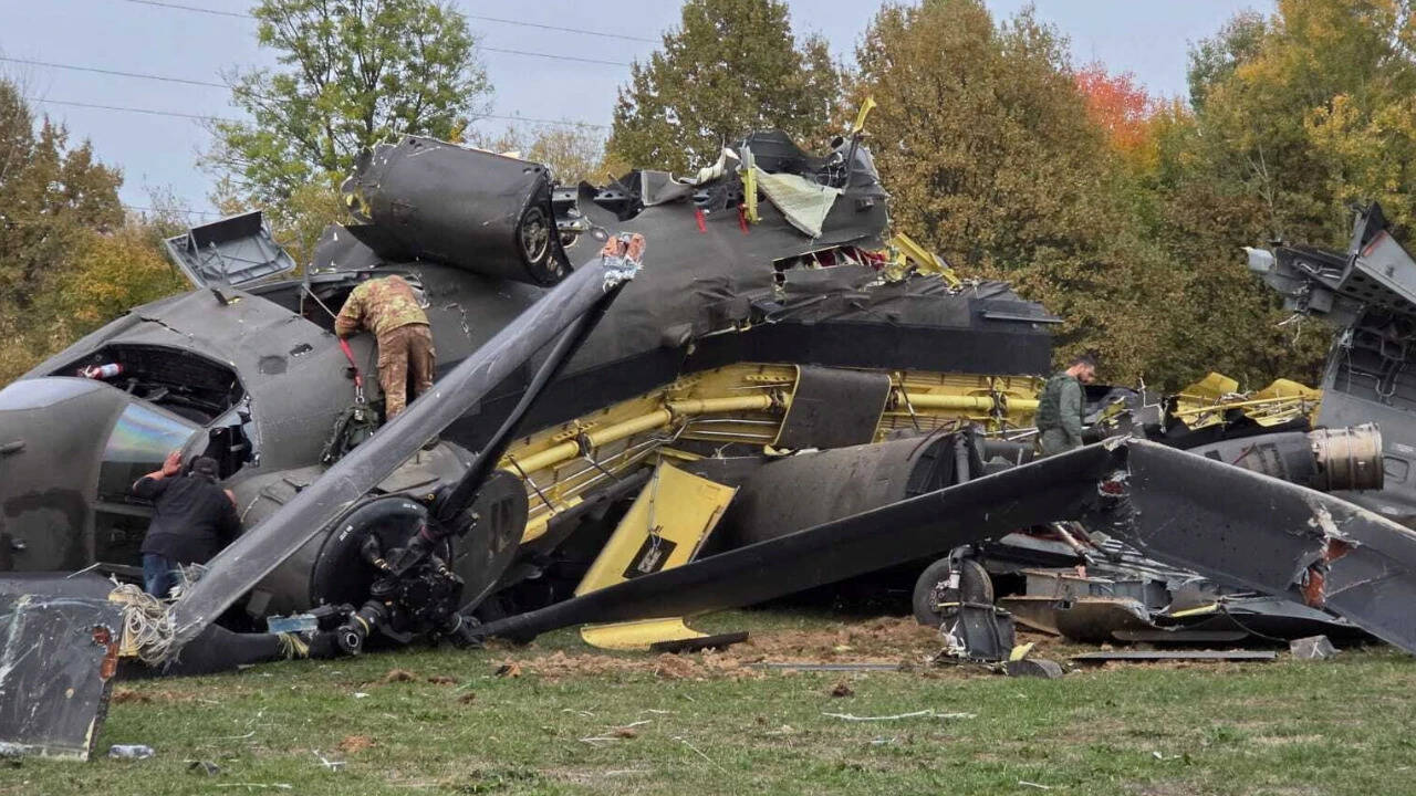EU peacekeeping helicopter crashes in Bosnia; three killed, dozen injured