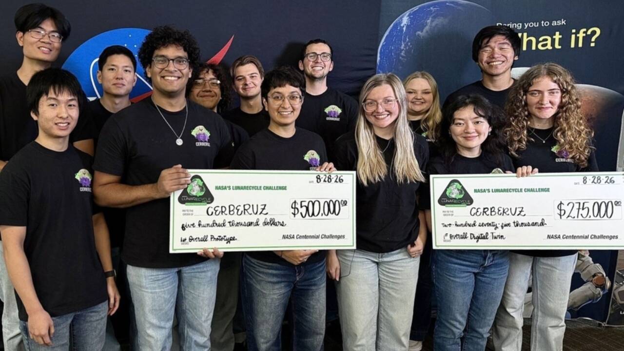 MIT Students Develop Moon Waste Recycling System with NASA Support