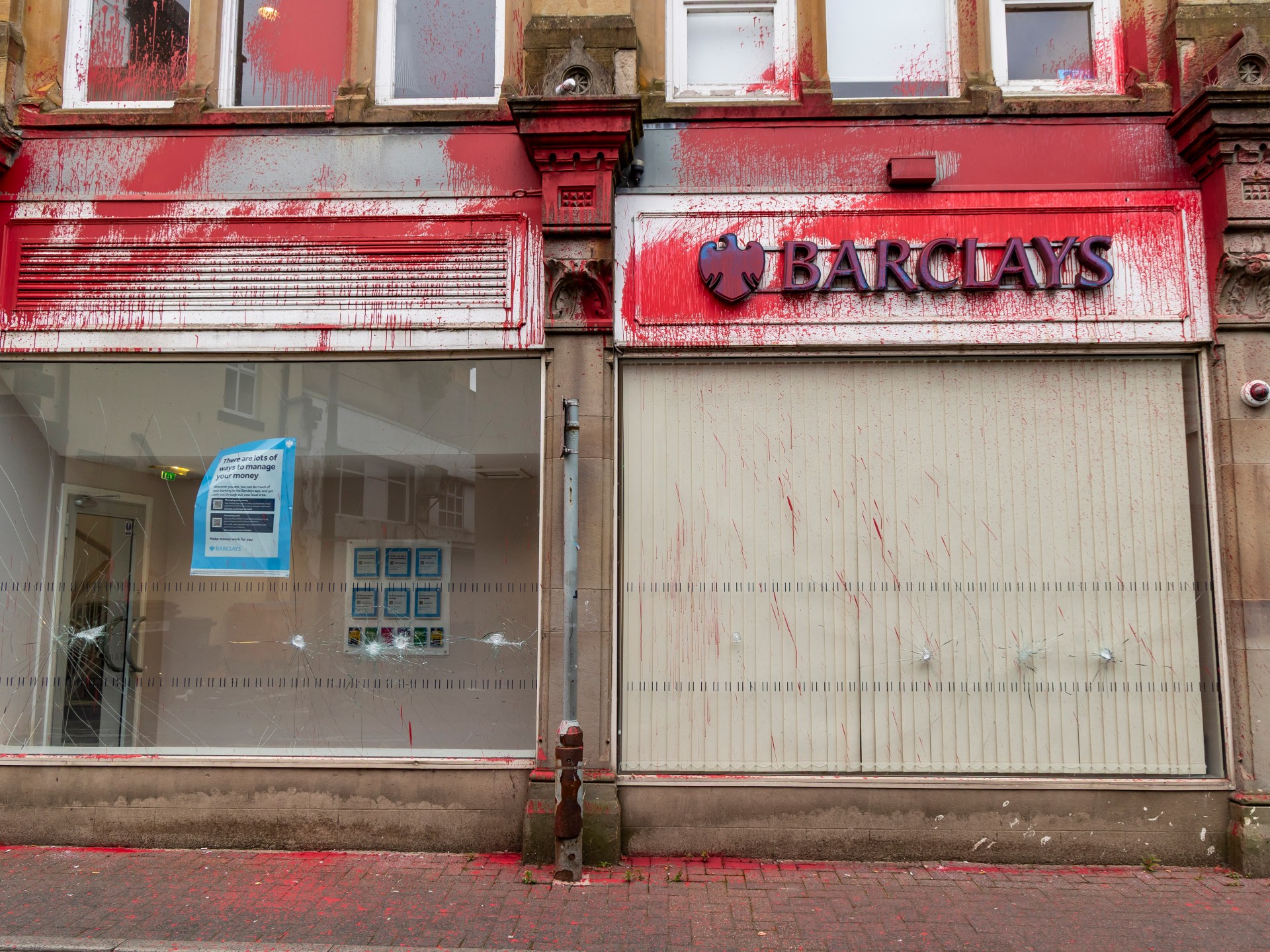 UK court to decide if bank vandals face terrorism charges