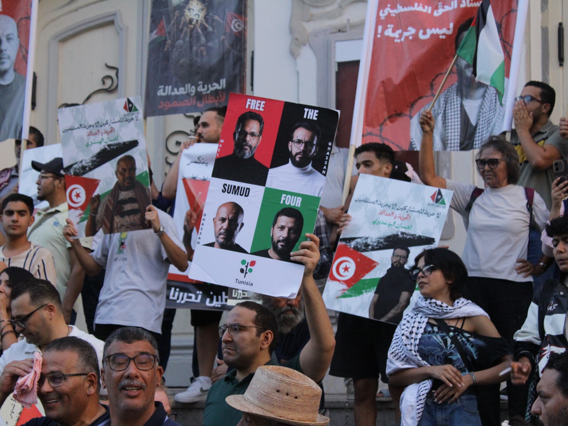 Tunisia faces pressure over detention of four Sumud movement activists
