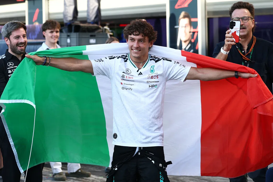 Mercedes chief praises Antonelli's remarkable Monza performance