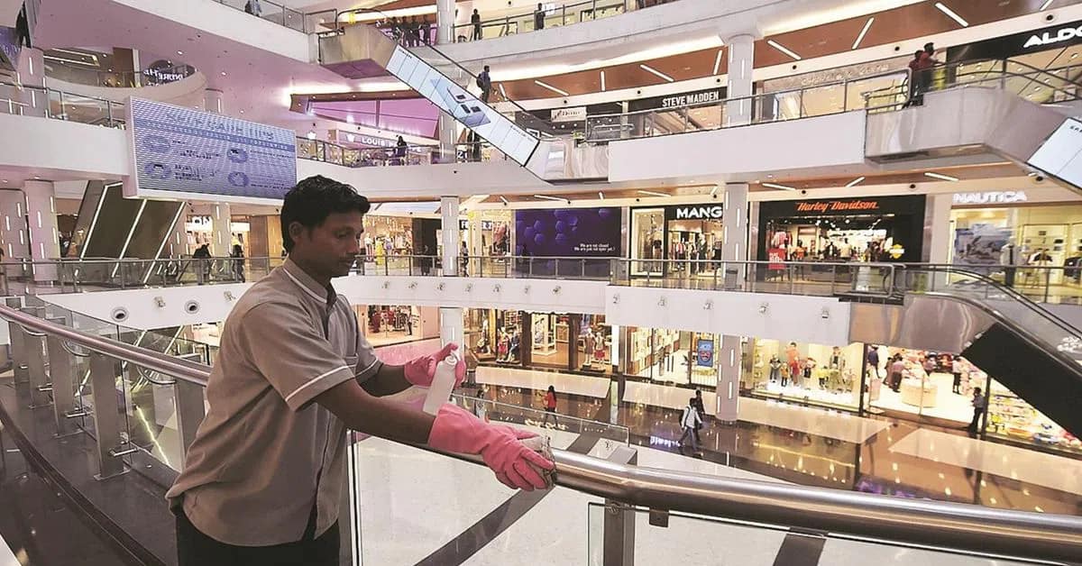 शॉपिंग मॉल में खुदरा स्थान की लीजिंग में 38% की गिरावट