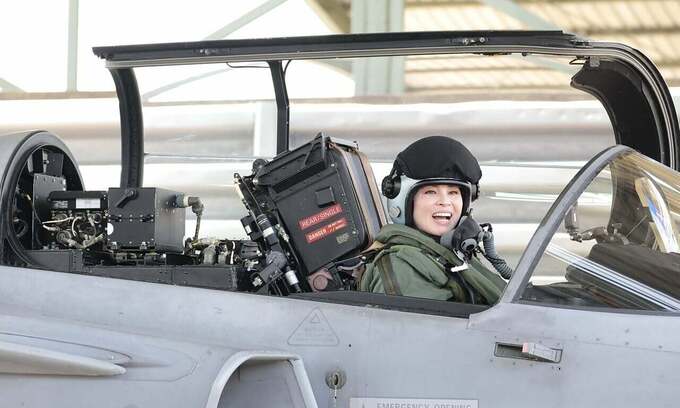 Thailand's Queen Suthida makes historic solo flight in fighter jet