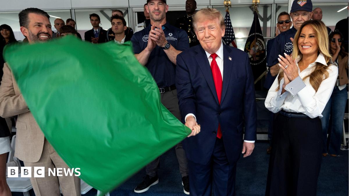 US President flags off IndyCar race through Washington in bicentennial celebration