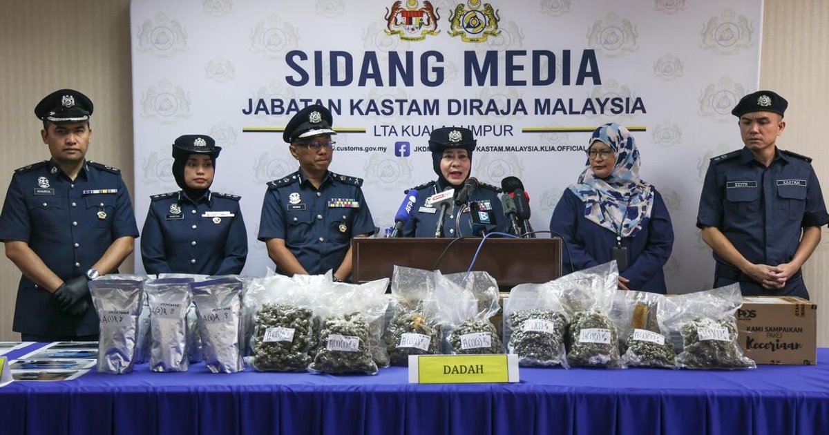 Malaysian customs seizes cannabis, ketamine worth over $300,000