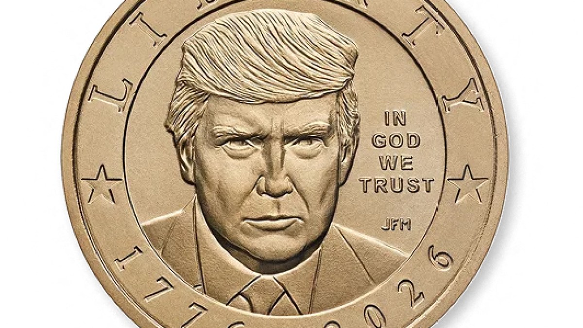United States mints commemorative coin bearing Trump's portrait
