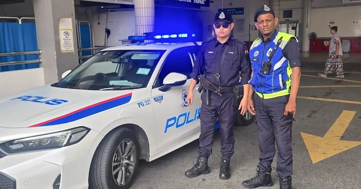 Bapa Terima Bantuan Polis dalam Situasi Darurat dengan Anak Sakit
