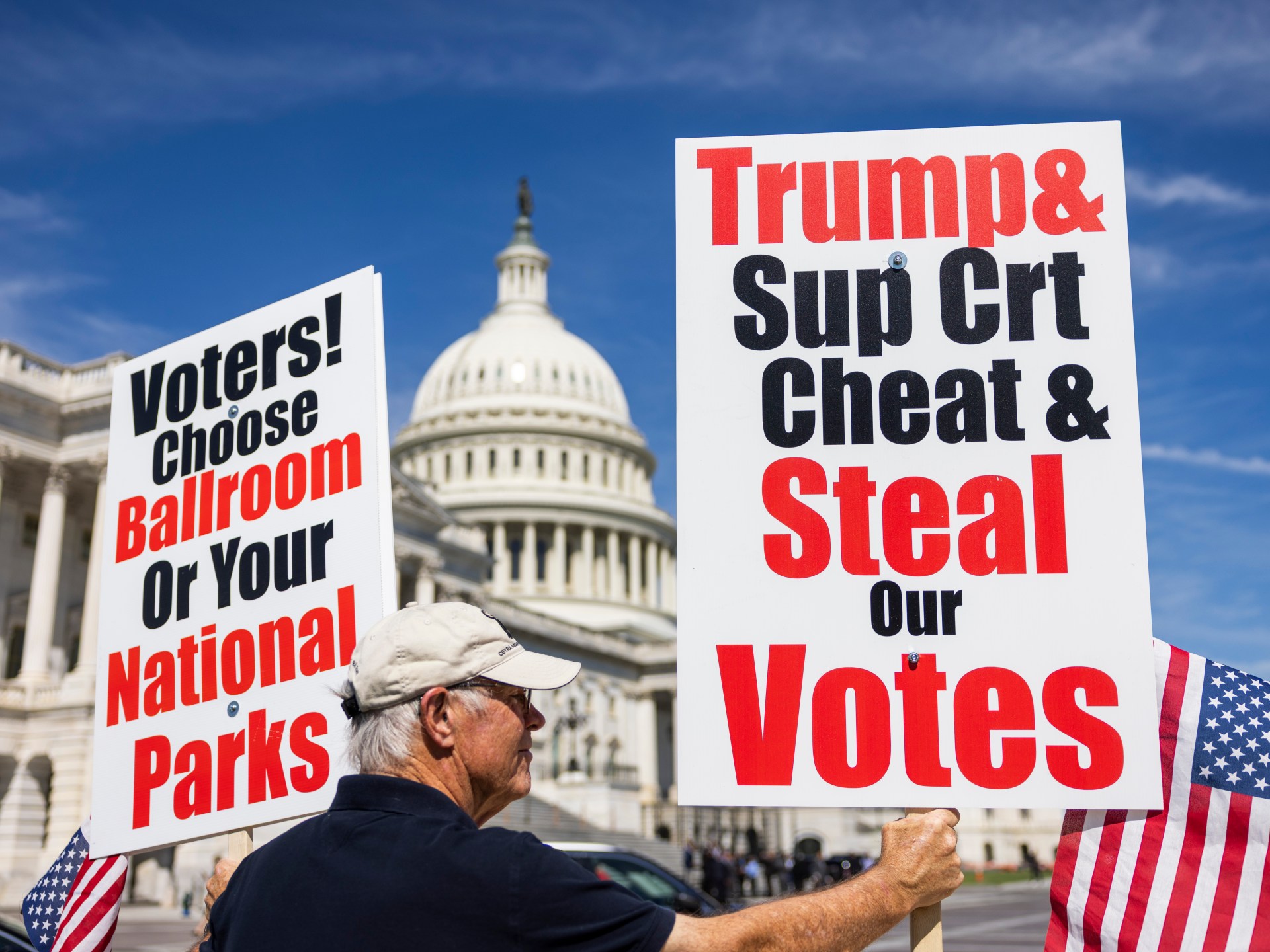 Trump attacks judges over mail ballot ruling as US election tensions mount