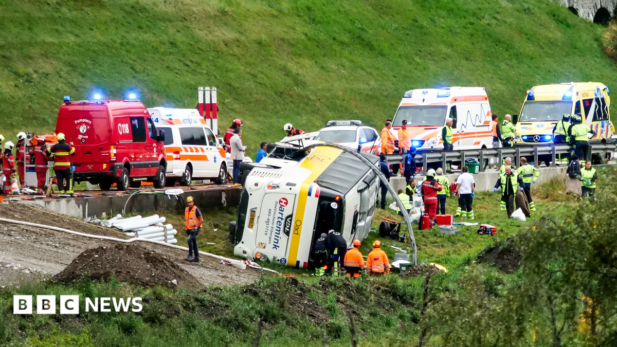 Coach carrying Dutch tourists crashes in Swiss Alps, multiple fatalities reported