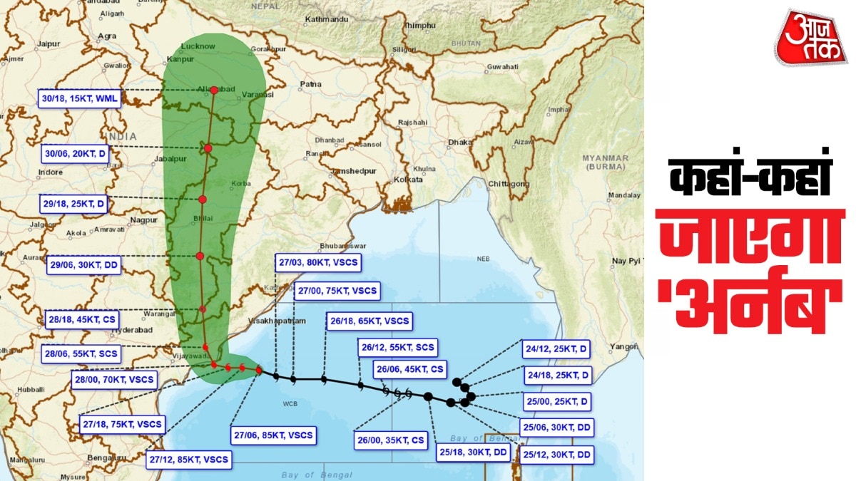 Cyclone Arnab to track northwest after landfall, impact Lucknow-Gorakhpur belt