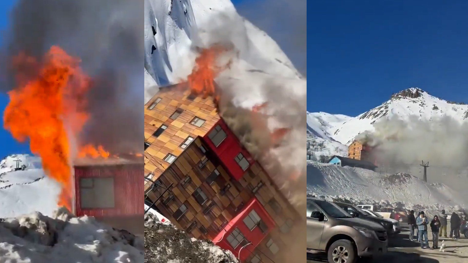 Fire erupts at Chilean ski resort in Nuble region