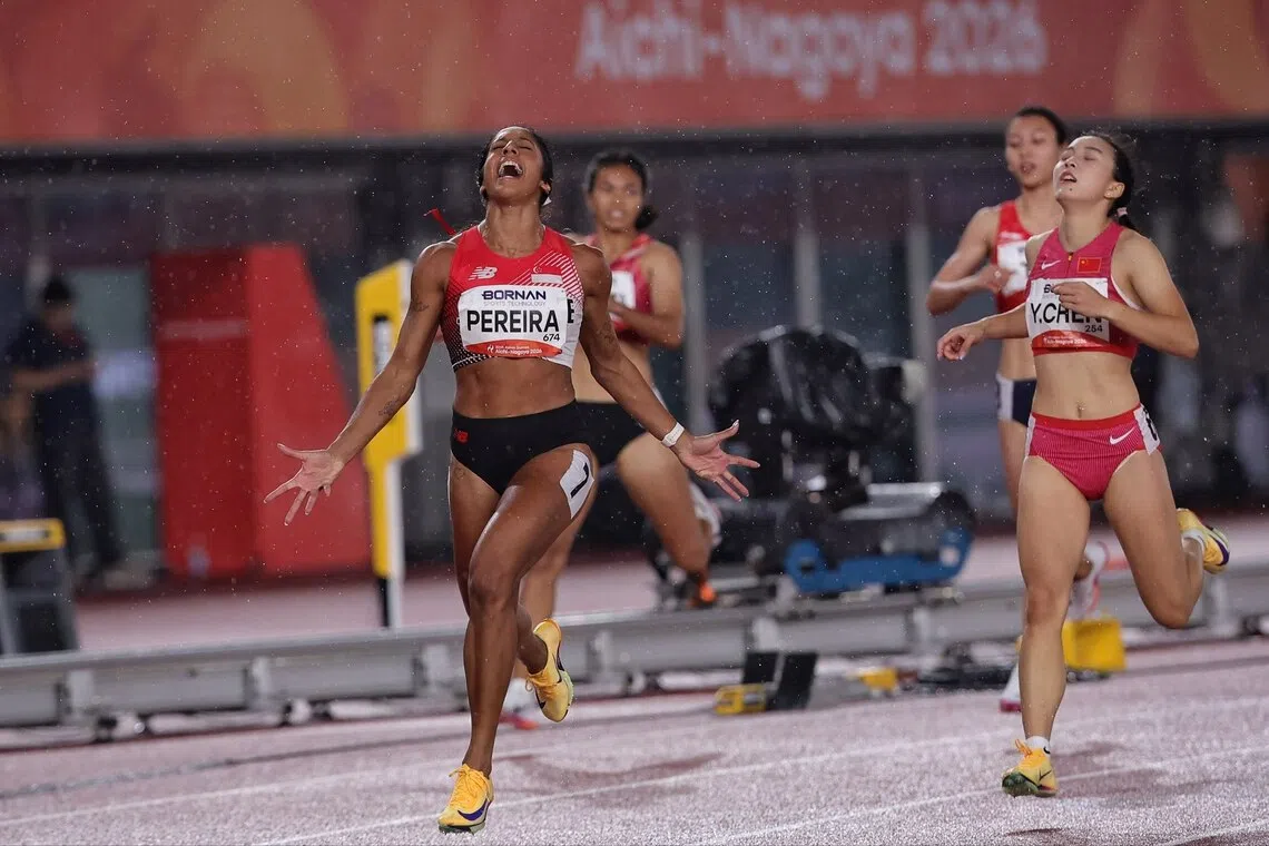 Pereira retains 200m crown at Asian Games with historic double