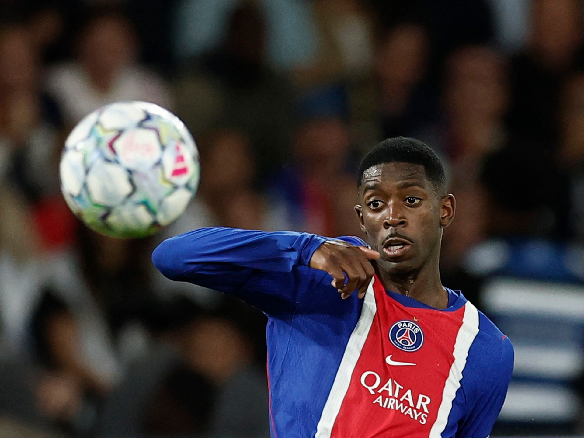 PSG manager lauds Dembele after crushing Bratislava victory