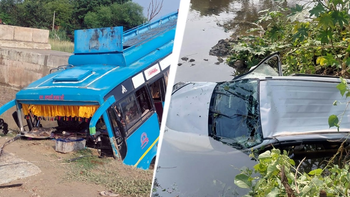 Pothole Claims Two Vehicles in Separate Incidents on Azamgarh-Jaunpur Highway