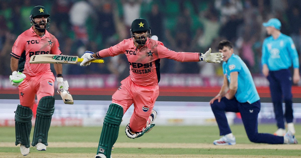 Shadab Khan's unbeaten century powers Pakistan past England