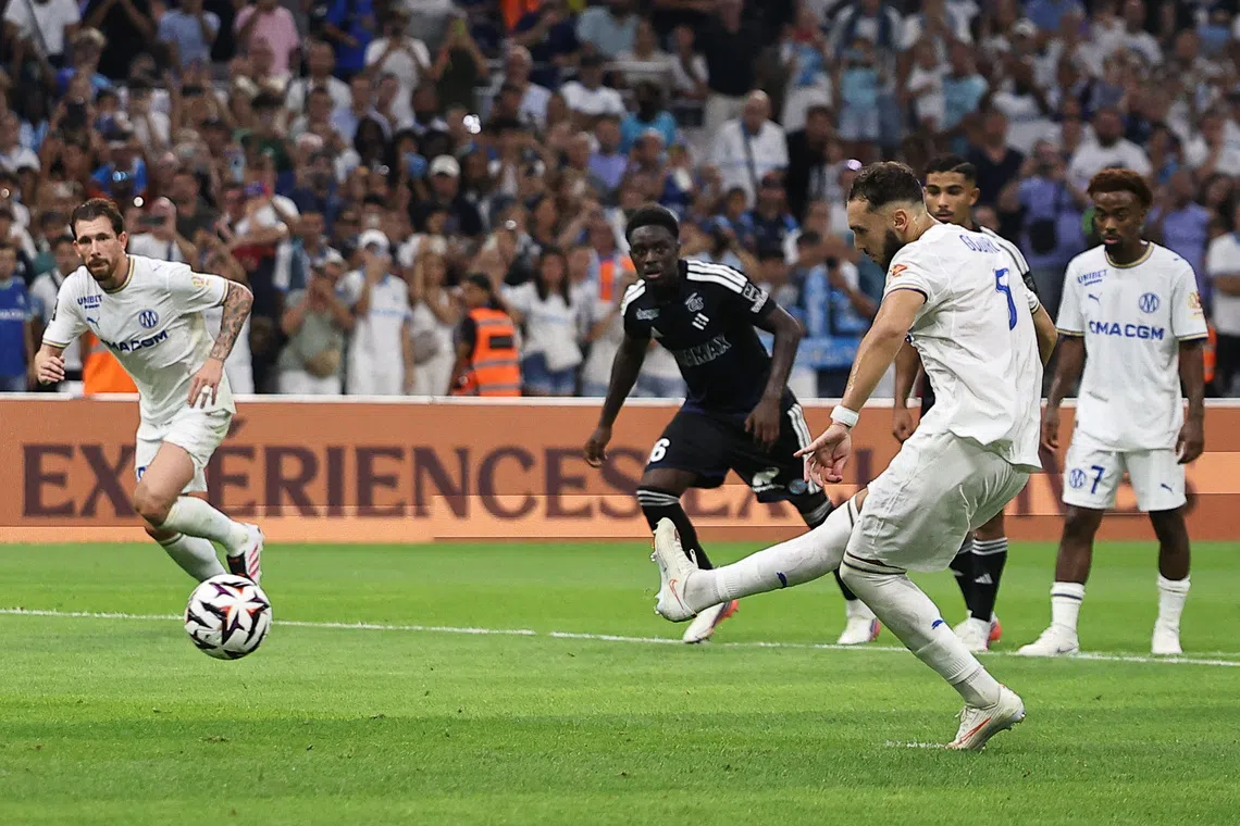 Marseille thrash Strasbourg 4-0 in Ligue 1 season opener