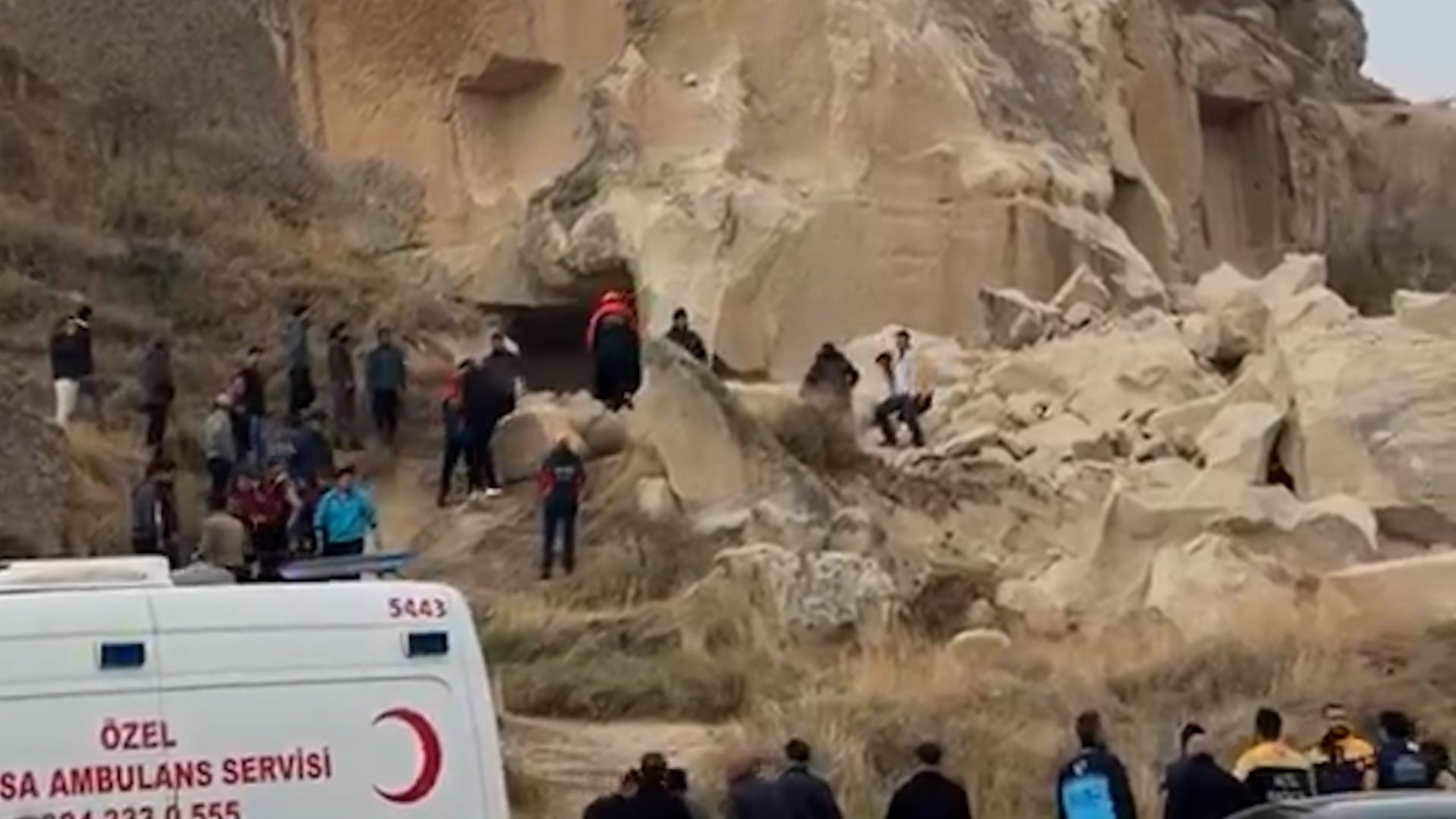 Rock collapse at Turkish tourist attraction leaves visitors dead