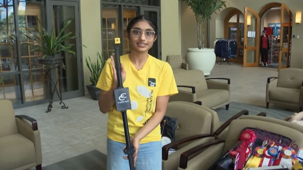 Indian-origin teen develops AI-powered cane for visually impaired
