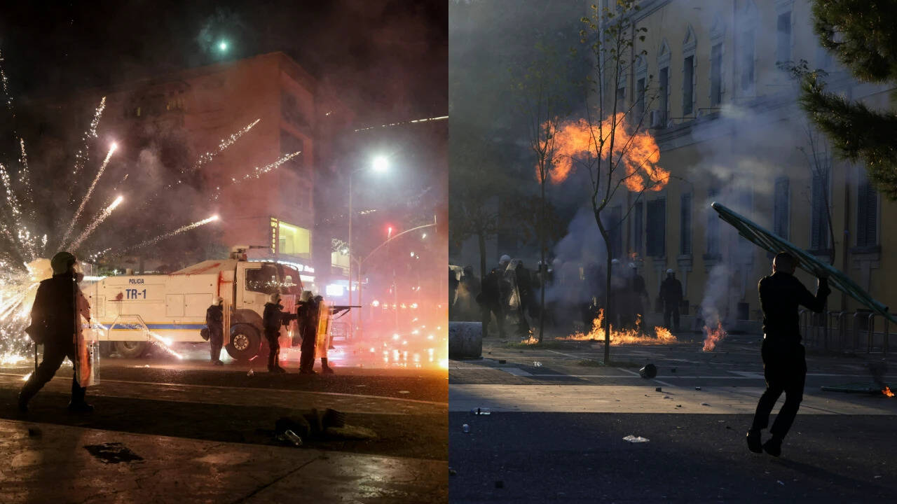 Albania Capital Gripped by Violent Protests Against Rama Government
