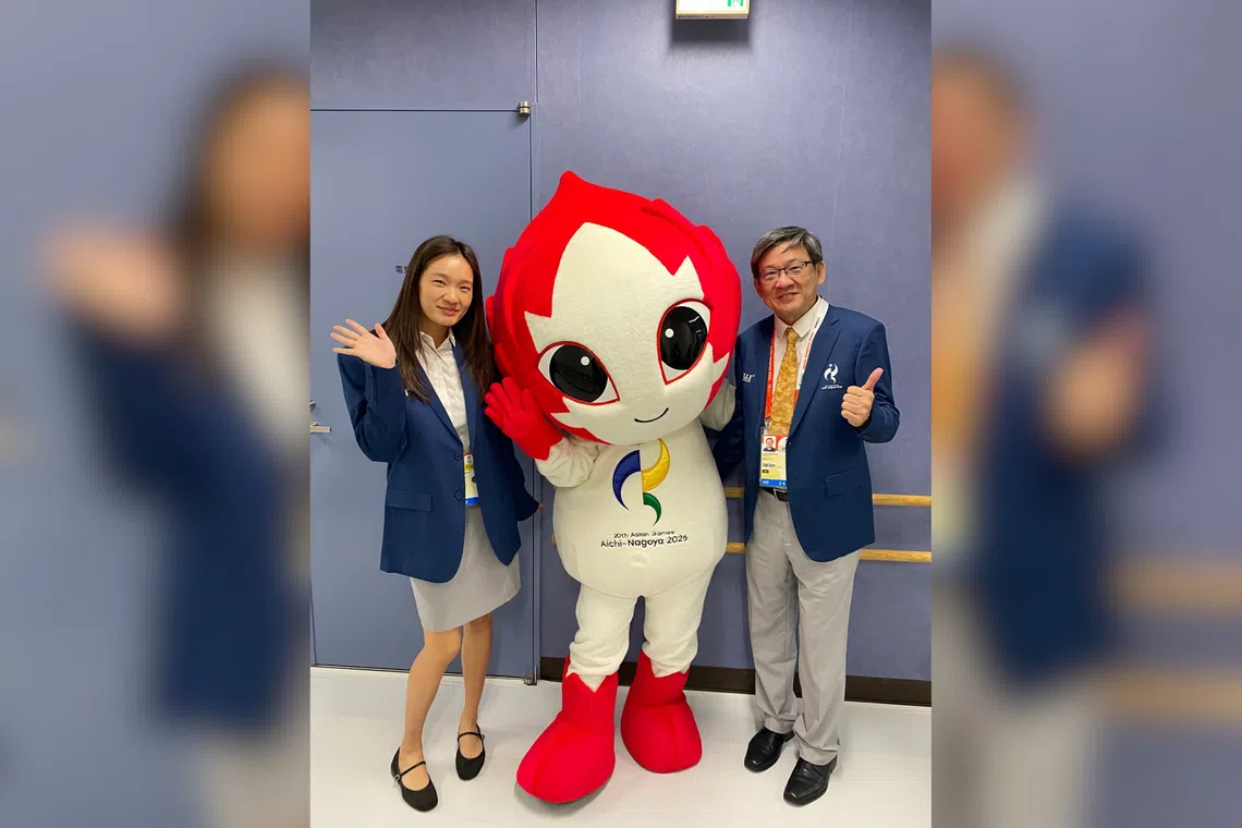 Singapore father-daughter duo to officiate artistic swimming at Asian Games