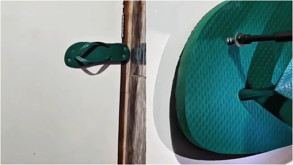 Indian Man's DIY Slipper Hack Outperforms Costly Automatic Door Closer