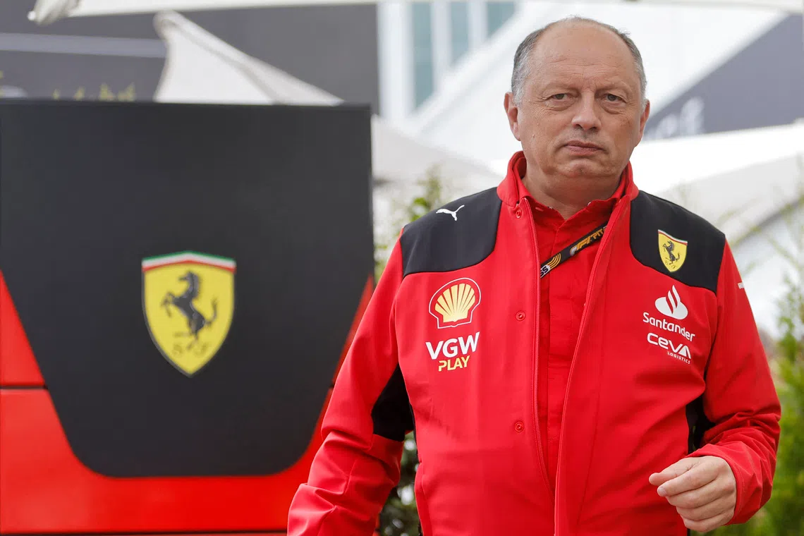 Ferrari chief Vasseur irritated by speculation over leadership future