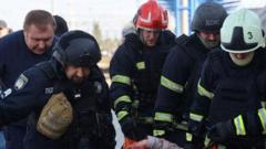 Russian drone strike on Ukrainian train station kills 14