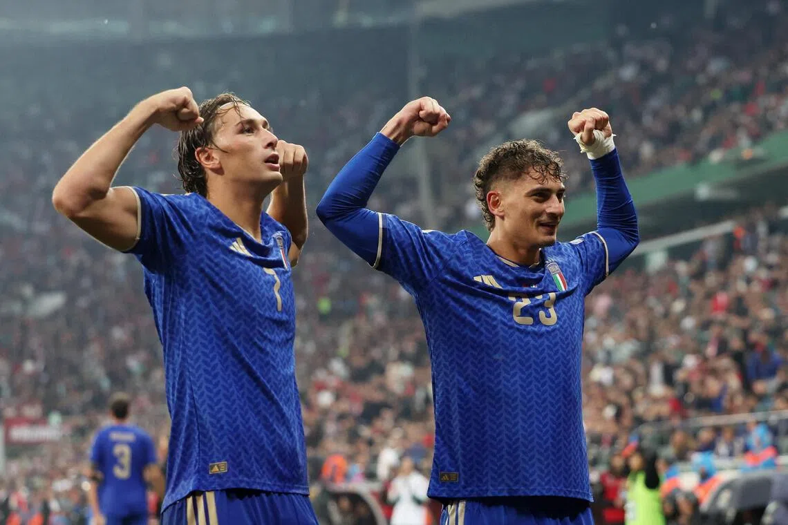 Esposito fires Italy past Turkey in Nations League clash